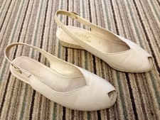 wedding wedges ivory for sale  CONSETT