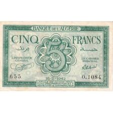 Algérie francs 1942 d'occasion  Lille-