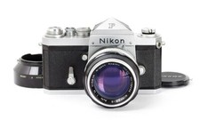 Nippon Nikon F Eyelevel Chrom Nippon Prism + obiektyw Nikkor-S 1,4/5,8cm nr 6415712, używany na sprzedaż  PL