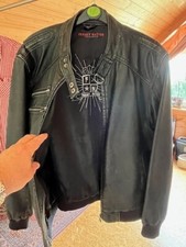 Lederjacke bikerjacke freaky gebraucht kaufen  Stuttgart