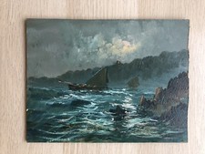 Quadro vintage mareggiata usato  Villaricca