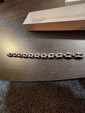 Pulseira masculina de aço inoxidável 9 polegadas, usado comprar usado  Enviando para Brazil