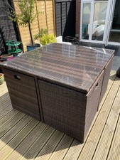 Rattan outdoor cube for sale  SOLIHULL