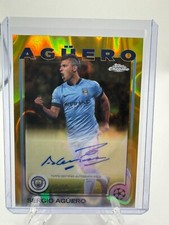 2024-2025 Topps Chrome UEFA sergio aguero onda de ouro automático /50 comprar usado  Enviando para Brazil