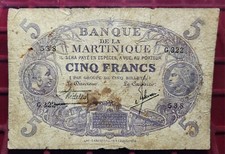 Billet banknote martinique d'occasion  Reims