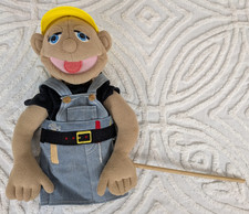 Boneco de mão Melissa & Doug trabalhador da construção civil Harry Beamer vintage com bastão comprar usado  Enviando para Brazil