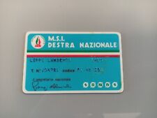 Tessera movimento sociale usato  Zelo Buon Persico