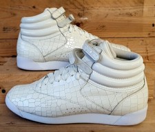 Reebok Freestyle HixFace Mid Leather Trainers UK5.5/US8/EU38.5 059503 Cream na sprzedaż  Wysyłka do Poland