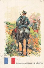 Cpa militaria hussard d'occasion  Vasles
