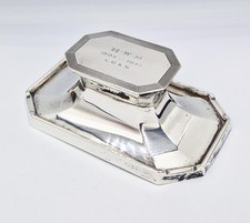 ART DECO PRATA ESTERLINA CAPSTAN INKWELL Birmingham 1934 MAPPIN & WEBB comprar usado  Enviando para Brazil