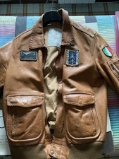 Giacca pelle aeronautica usato  Caserta