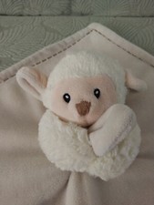 Usado, Cobertor de segurança White Lamb Lovey 11"x11" bronzeado com estrelas 2002 Buba comprar usado  Enviando para Brazil