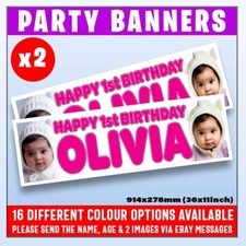 Personalised photo banner for sale  GLASGOW