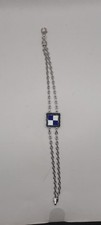 Bracciale argento rodiato usato  Novi Ligure