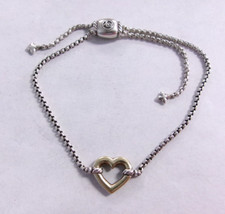 Pulseira de coração David Yurman Cable colecionáveis coração ouro amarelo 925 e 18k comprar usado  Enviando para Brazil