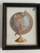 Vintage globe print for sale  Jefferson City