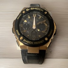 Relógio Casio Masculino G-Shock GSTS100G-1AW Ouro Preto Analógico Digital Resistente Solar 5445 comprar usado  Enviando para Brazil