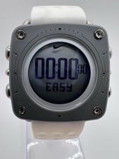 Raro relógio digital esportivo Nike Mettle Drill SI WC0070 cinza/branco, usado comprar usado  Enviando para Brazil