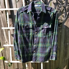 Camisa xadrez vintage polo Ralph Lauren relógio preto S algodão Oxford botão para baixo comprar usado Camisa xadrez vintage polo Ralph Lauren relógio preto S algodão Oxford botão para baixo comprar usado  Enviando para Brazil