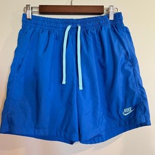 Shorts Nike Sportswear Tecido Fluxo Shorts Azul Contraste Bolso Masculino Médio comprar usado  Enviando para Brazil