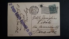 Cartolina antica timbro usato  Viareggio