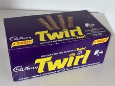 1994 Cadbury Twirl 4 dedos Austrália balcão loja caixa de exibição vintage comprar usado 1994 Cadbury Twirl 4 dedos Austrália balcão loja caixa de exibição vintage comprar usado  Enviando para Brazil