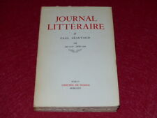 Paul leautaud journal d'occasion  Fontenay-sous-Bois