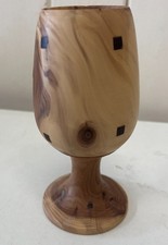 Wooden goblet light for sale  DIDCOT
