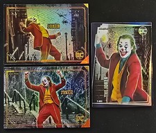Lote de 3 cartas Joaquin Phoenix as The Joker - (Filme Coringa) DCEU - Holofoil comprar usado  Enviando para Brazil
