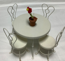 cream chairs table ice 4 for sale  Downers Grove