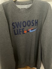 Nike grey swoosh for sale  LEICESTER