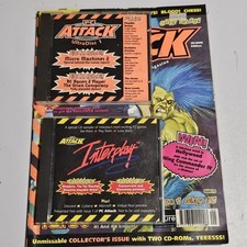Vintage PC Attack Magazine Edição #1 Com Demonstração Perfeita PC Cds X 2, 30 + Jogos de Demonstração  comprar usado Vintage PC Attack Magazine Edição #1 Com Demonstração Perfeita PC Cds X 2, 30 + Jogos de Demonstração  comprar usado  Enviando para Brazil