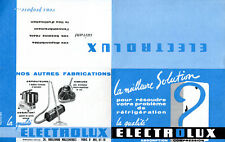 Publicité electrolux réfrig� d'occasion  Nancy-