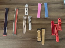 Pulseira de relógio Apple 41 mm Nike esporte trançado laço solo couro pino e fivela comprar usado  Enviando para Brazil