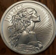 MONEDA REDONDA JUSTICIA ESCUDO PLATA PURA .999 2021 1 OZ FREEDOM GIRL BU LINGOTES HOT, usado segunda mano  Embacar hacia Argentina