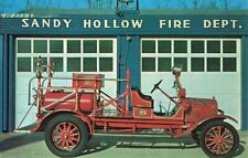 Cartão postal Sandy Hollow Corpo de Bombeiros 1920 Ford LaFrance caminhão mangueira química, usado comprar usado  Enviando para Brazil