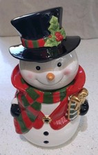 Snowman ceramic christmas for sale  SHEFFIELD