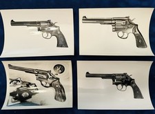 Conjunto de quatro (4) revólver Smith & Wesson S&W fotografias em preto e branco K-38 obra-prima comprar usado  Enviando para Brazil