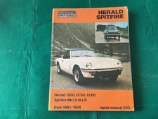 triumph herald workshop manual for sale triumph herald workshop manual for sale  DUNSTABLE