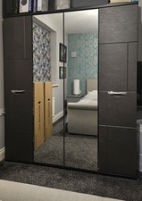 Anthracite double wardrobe for sale  KENLEY