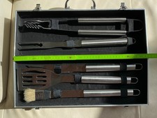 Grillbesteck aluminium koffer gebraucht kaufen  Hamburg