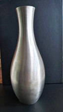 Brushed metal vase for sale  THETFORD