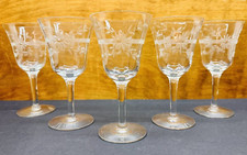 Vintage set etched for sale  Porterville