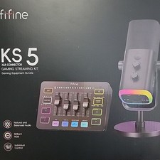 Pacote de equipamentos para jogos FIFINE, conjunto dinâmico de microfone para jogos XLR/USB KS5 comprar usado  Enviando para Brazil