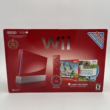 Usado, Nintendo Wii Rojo Super Mario 25 Aniversario Paquete - CAJA ORIGINAL - Probado segunda mano  Embacar hacia Argentina