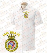 Hms brave embroidered for sale  LISKEARD