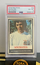 1978 Ping Pong Socrates Rookie On Street PSA 6 EX PERFEITO ESTADO #45 POP 1 Brasil Futebol comprar usado  Enviando para Brazil