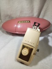 Máquina de costura portátil vintage Singer ponto reto furo de botão - década de 1960  comprar usado  Enviando para Brazil