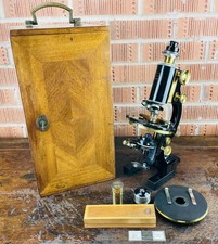 Antique brass microscope for sale  WHITLEY BAY