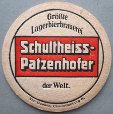 Bierdeckel schultheiss berlin gebraucht kaufen  Deutschland